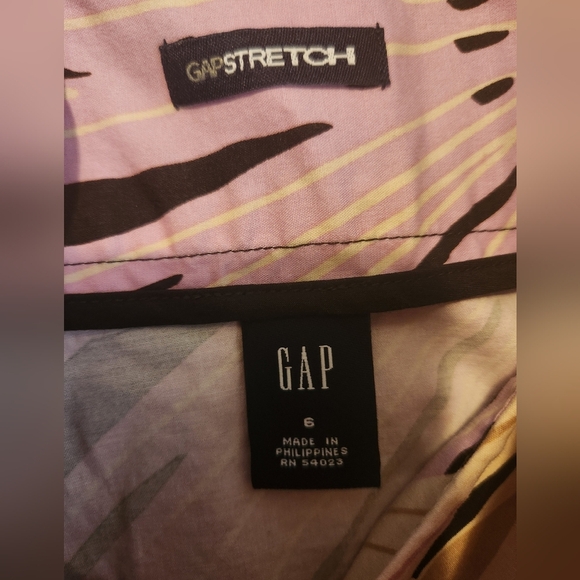 GAP Black and Purple Pleated A-Line Resort Skirt - Picture 2 of 3